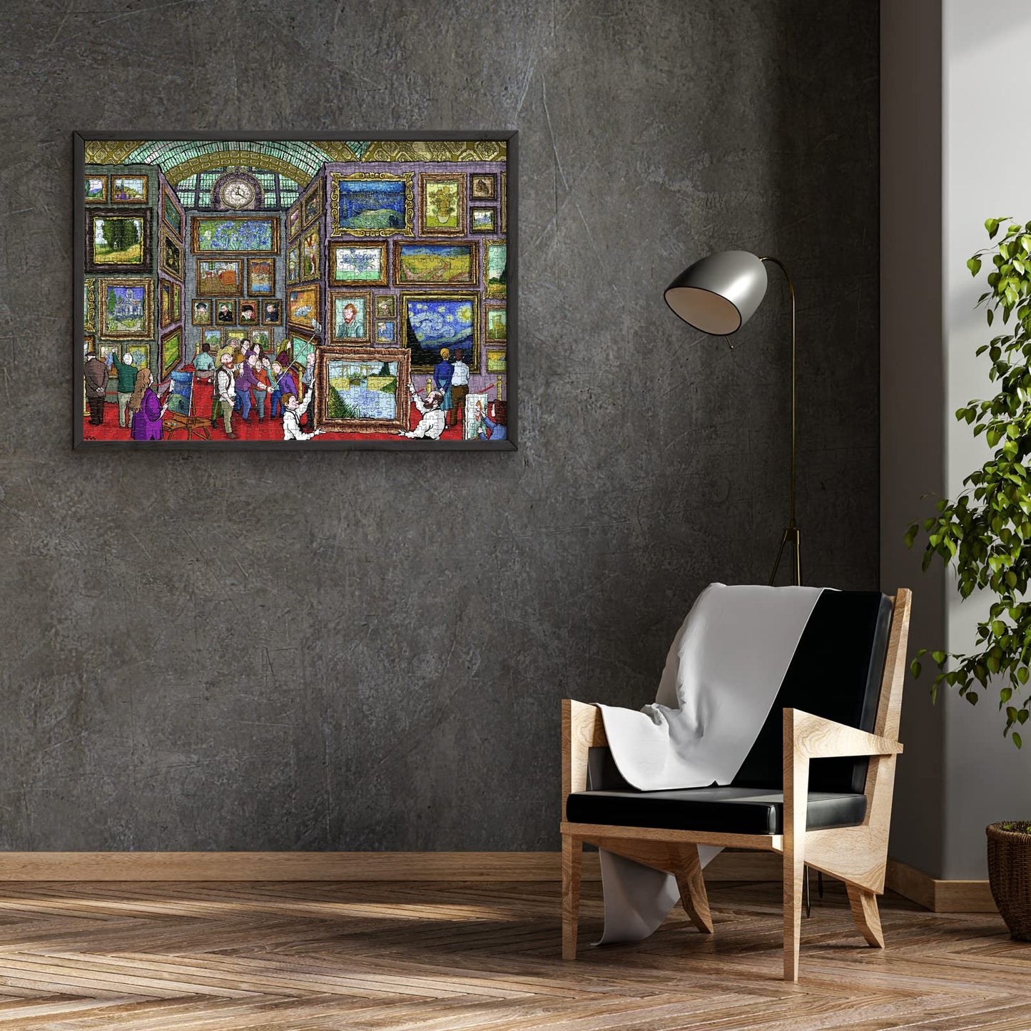 Antelope - 1000 Piece Puzzle for Adults, Van Gogh Jigsaw Puzzles 1000 Pieces, Van Gogh's Time Travel to Muse Da Orsay Puzzles for Adults 1000 PC by Alireza Karimi Moghaddam