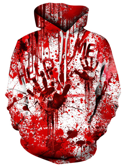 Mens Halloween Hoodies Boy Cool Bloody Hoodie Fashion Skeleton Sweatshirt Guys 3D Printed Graphic Novelty Pullover Adult Funny Fleece Fall Winter Clothes