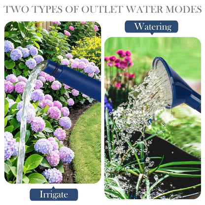 2 Gallon Watering Can for Indoor Plants, Garden Watering Cans for Outdoor Plant House Flower, Modern Plant Watering Can Large Long Spout with Sprinkler Head