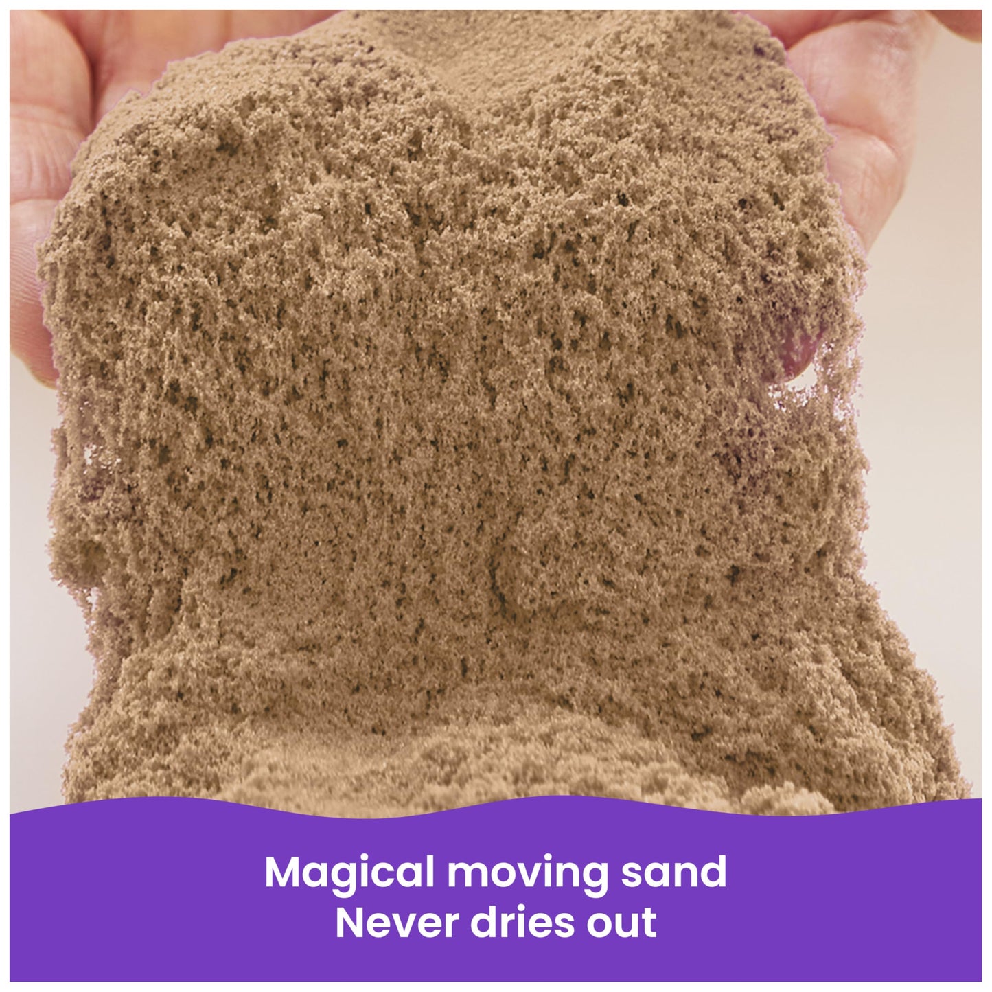Kinetic Sand, 3.25lbs Beach Play Sand, Moldable Sensory Toys for Kids, Resealable Bag (Packaging May Vary), for Ages 3 and up
