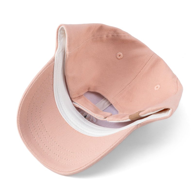 Kids Baseball Cap for Children, Premium Cotton, Stylish Hat Design- Girls 3-7 Years Age - Pastel Pink, White Daisy Patch