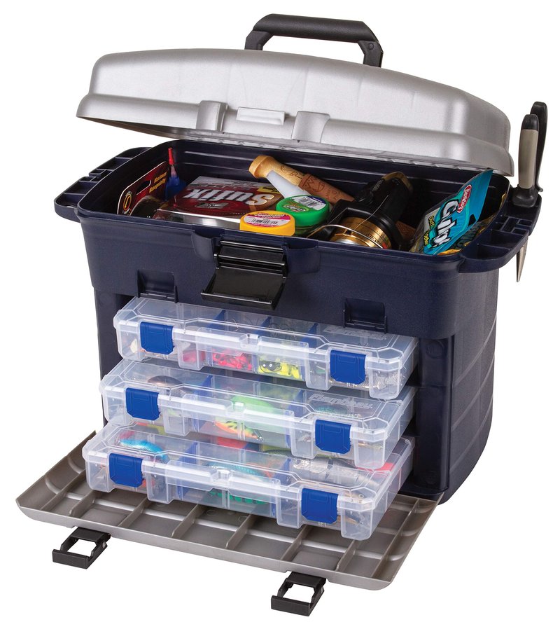 Flambeau Outdoors 7020ZR Zerust Front Loader, Portable Fishing & Tackle Storage with Zerust Anti-Corrosion Technology, Blue/Gray