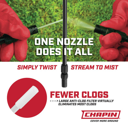 Chapin 20004 Made in USA 1 -Gallon Lawn and Garden Pump Pressured Sprayer, for Spraying Plants, Garden Watering, Weeds and Pests