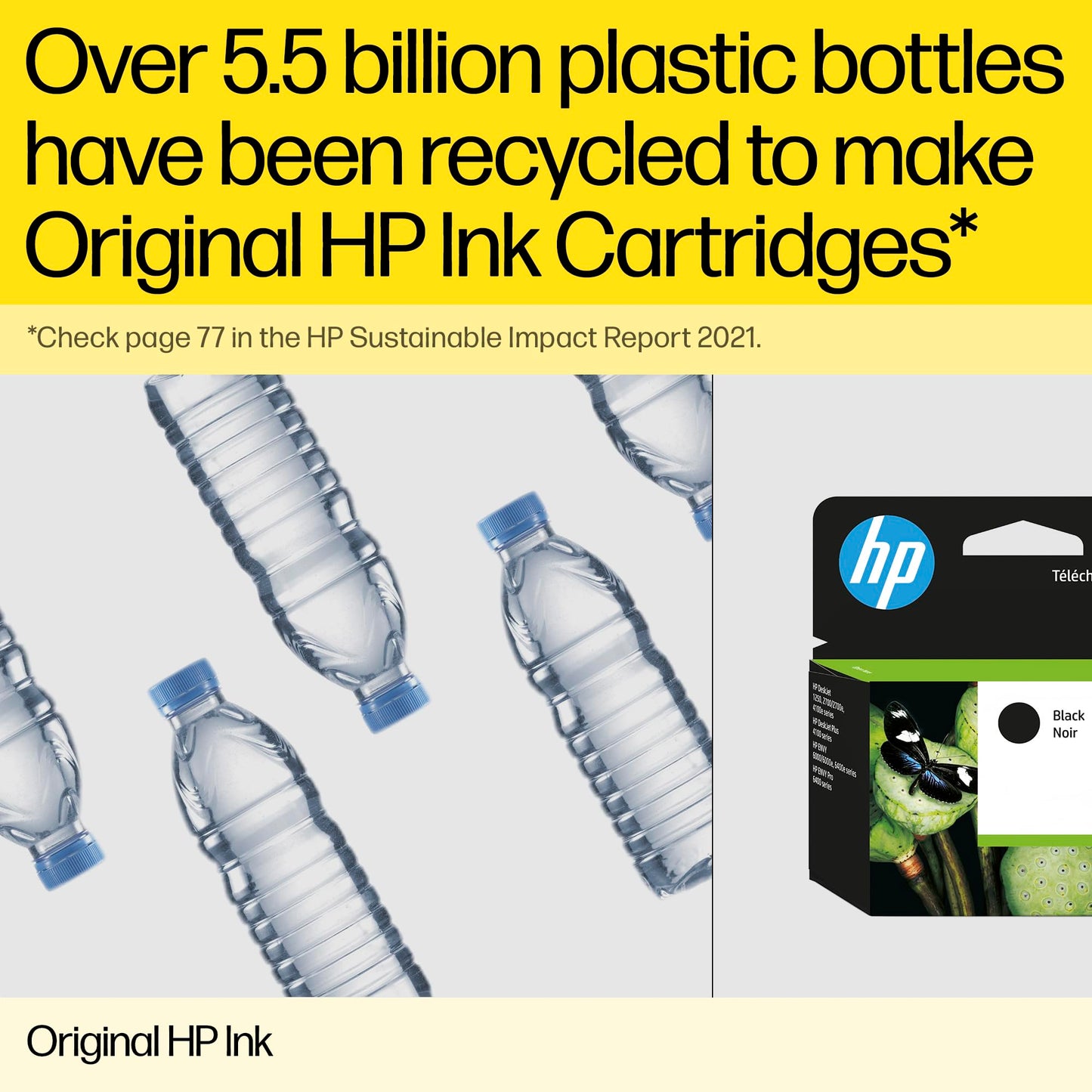 HP 303 (3YM92AE) Original Printer Cartridges 2 Count (Pack of 1) (1xblack, 1xcolor) for HP ENVY 6200, 7100, 7134,7220e,7221e,7224e,7800,7900e Tango Printer.Black - 1X 200 pg|Tri-color - 1 x 165 pg