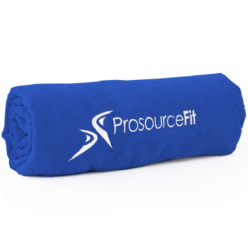 ProsourceFit Arida Yoga Mat Towel Super-Absorbent Microfiber 68-inch by 24-inch for Yoga, Pilates and Working Out, Purple