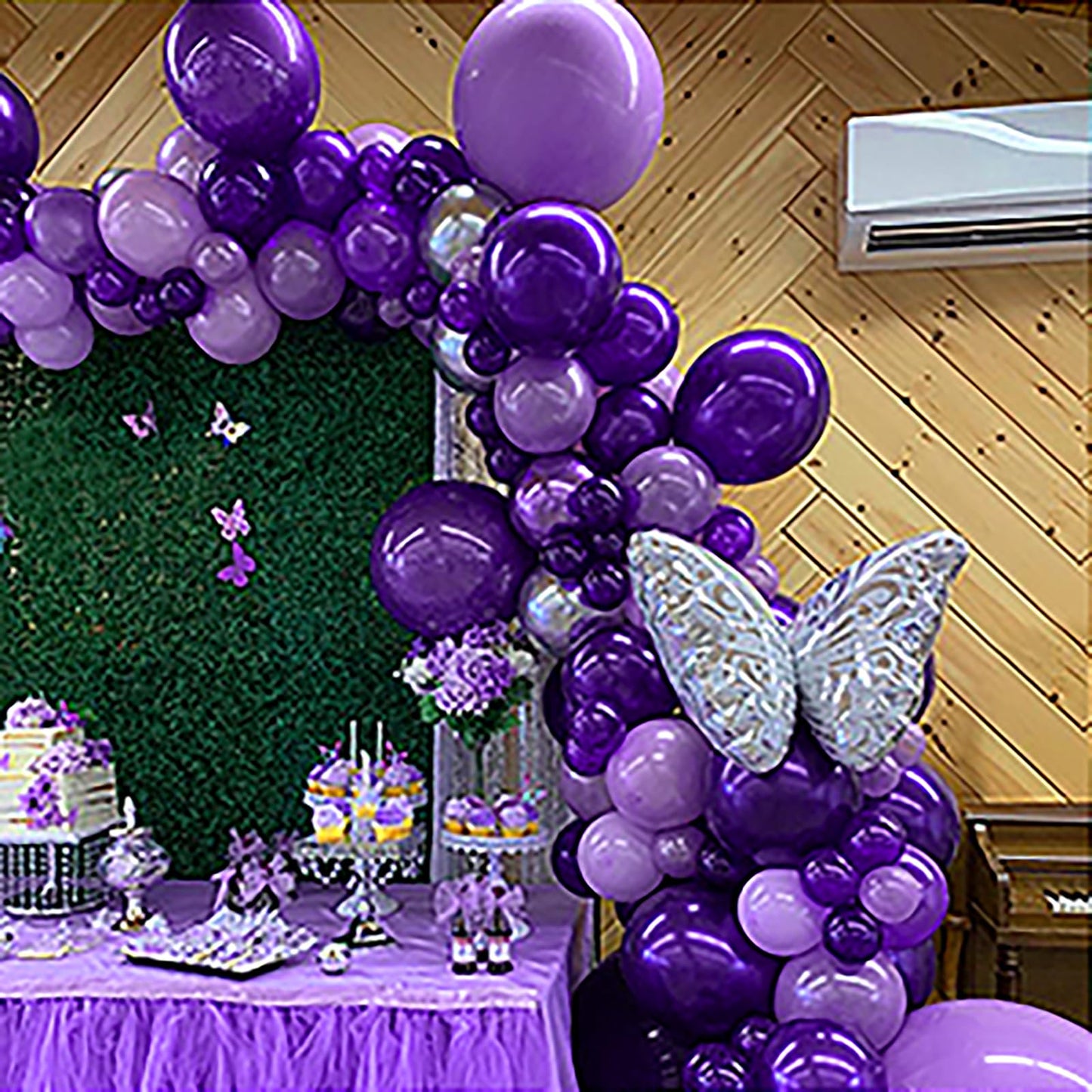 FOTIOMRG Dark Purple Balloons 12 inch, 50 Pack Deep Purple Latex Party Balloons Helium Quality for Birthday Butterfly Halloween Party Decorations (with Purple Ribbon)