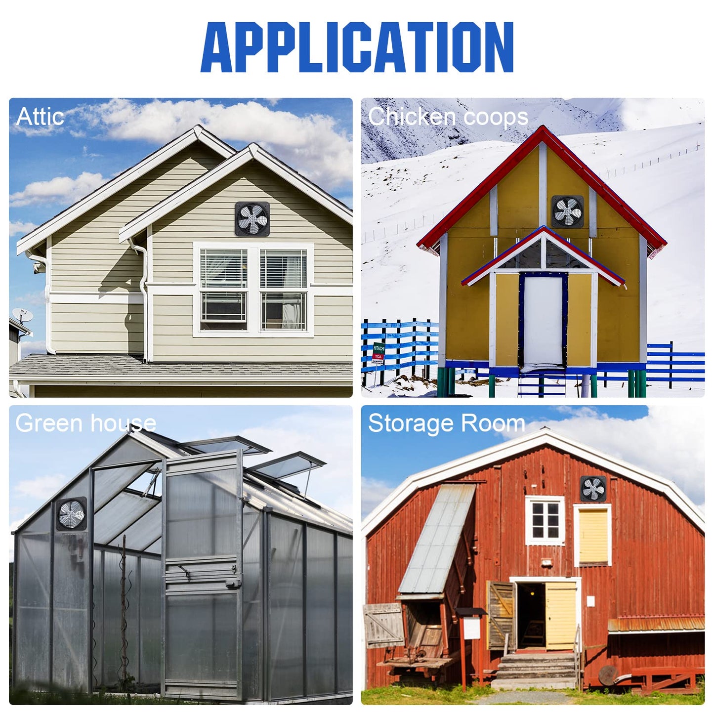 ECO-WORTHY 50W Solar Attic Fan Kit, 50W Foldable Solar Panel and 14" DC Fan with 40W Motor for Roof Vent or Chicken Coop and Greenhouse