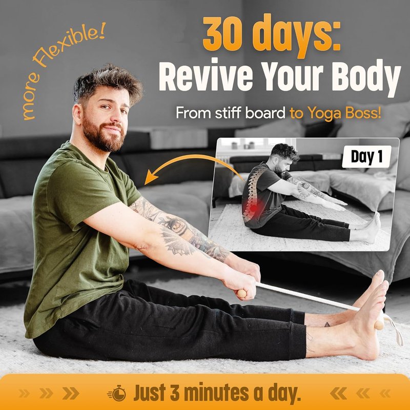 FlexBuddy® Stretching Tool - 2-in-1 Flexibility Trainer for Pain Relief | Compact Mobility Aid for Home & Gym