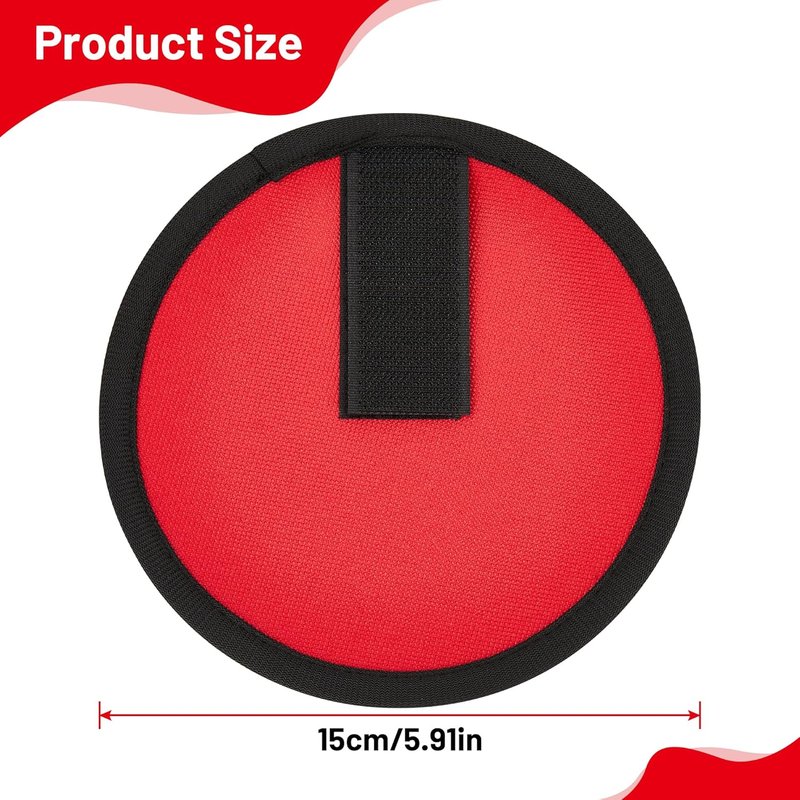 Fishing Lure Covers - 8 Pack Bait Storage Sleeves | 5.9 Inch Hook Wraps for Rod Safety - Red