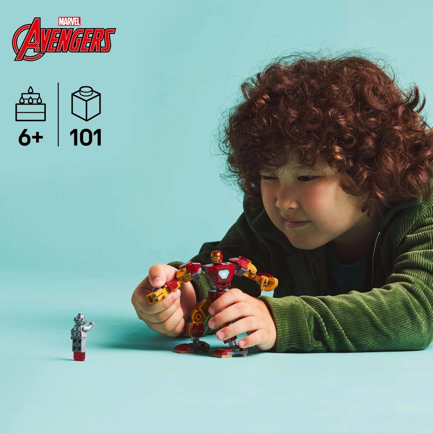 LEGO Marvel Iron Man Mech vs. Ultron - Buildable Super Hero Toy with 2 Minifigures - Build-and-Play Figure Set - Avengers Birthday Gift for 6 Plus Year Old Boys & Girls 76307