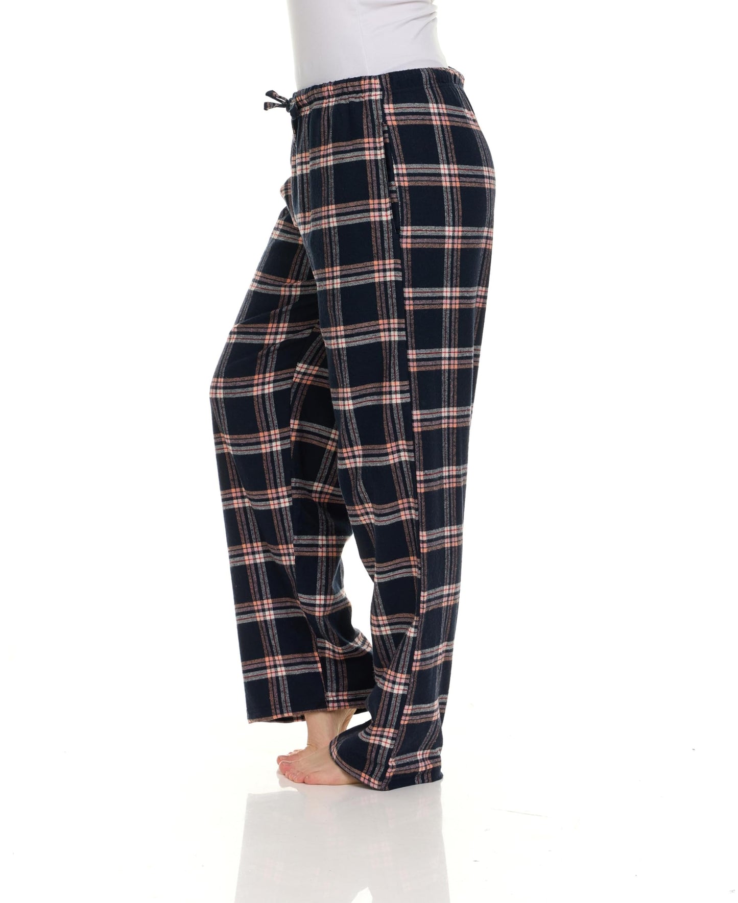 Andrew Scott Women's Flannel Sleep Pants| Lounging PJ Drawstring Pants | Multi Packs & Colors
