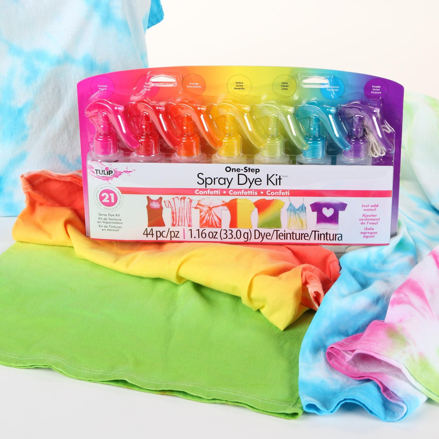 Tulip I Love To Create One-step spray Tie Dye Colour kit Confetti