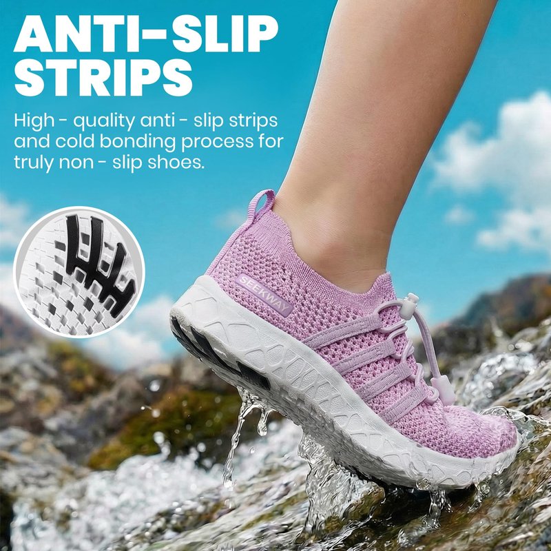 SEEKWAY Hiking Water Shoes for Kids and Toddler - Quick Dry Aqua Shoes and Barefoot for Surf Swim Beach Pool Kayak Sport Accessories, Camping Essentials Non-Slip for Boys Girls Sizes