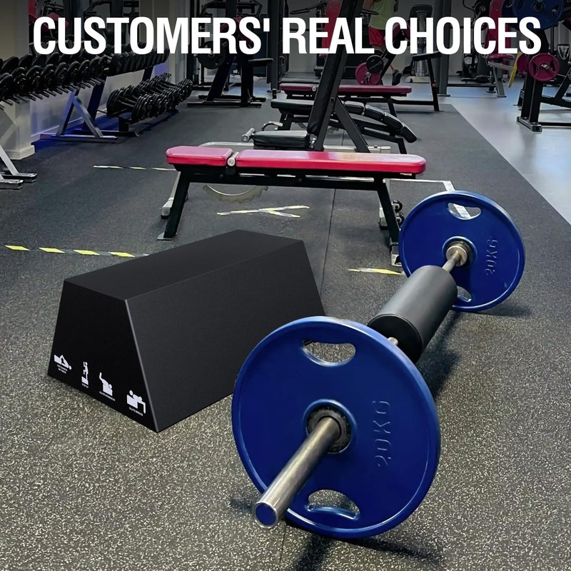 Mikolo Hip Thrust Bench, Hip Thrust Machine for Home Glute Training, Multifunctional Hip Thrust Box with Non-Slip Base, Glute Workout Equipment, 700LB Capacity, Core & Ab Exercises (Large)