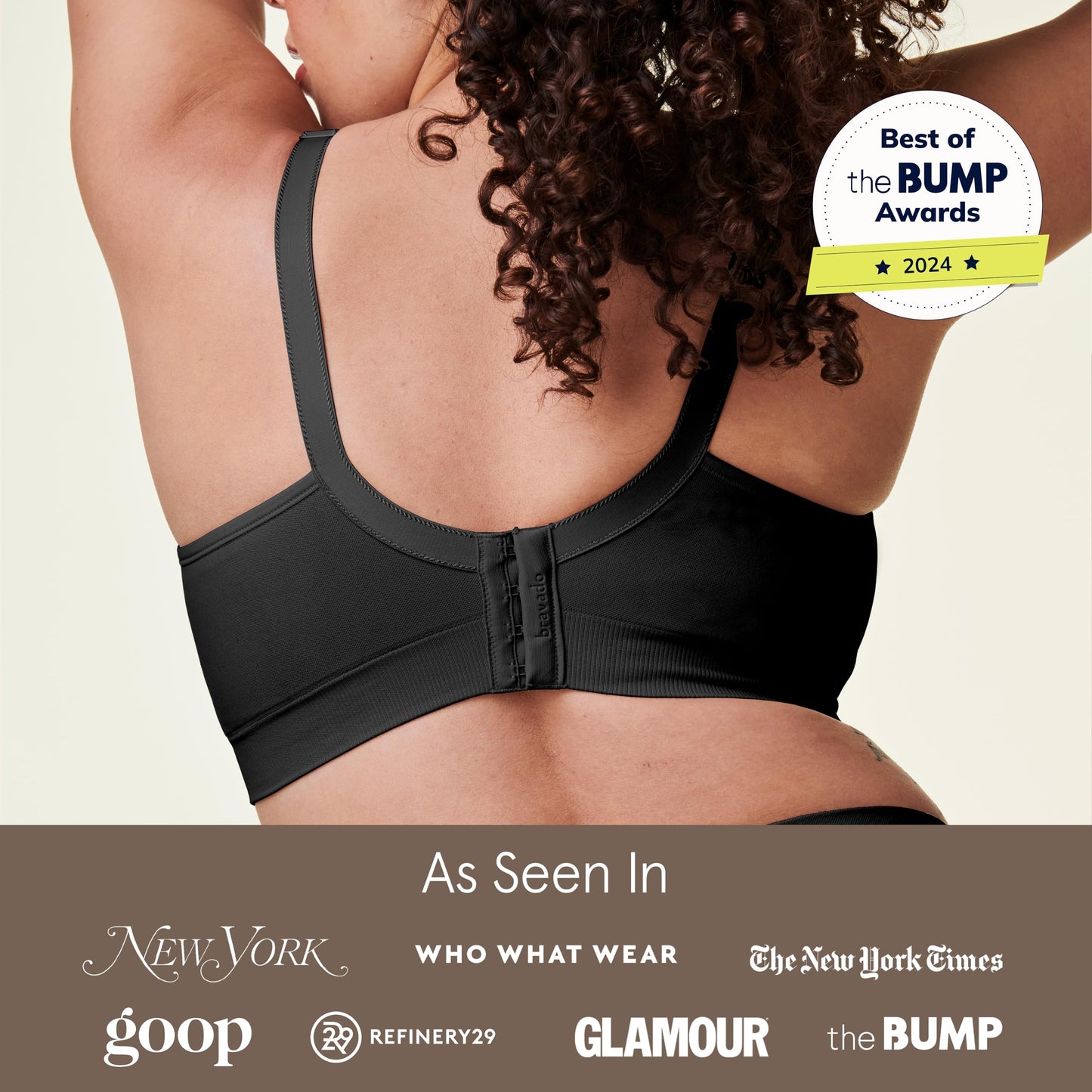 Bravado Designs Sustainable Nursing Bra | Body Silk Seamless | Black | L