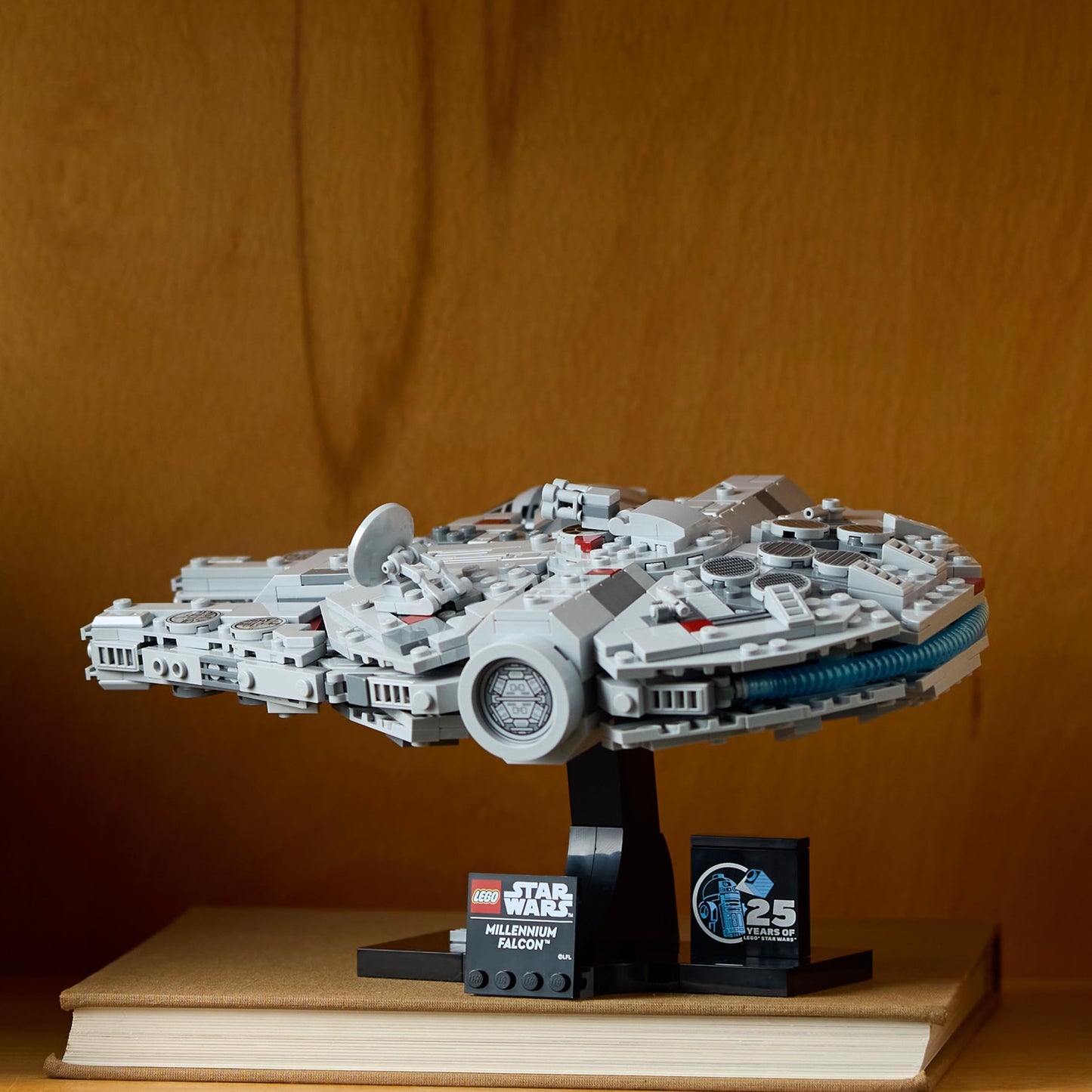 LEGO Star Wars 75375 Millenium Falcon - Collectible Starship Building Set for Adults - incl. a Display Stand & Nameplate for Fun Desk Decor - Gift for A New Hope Fans