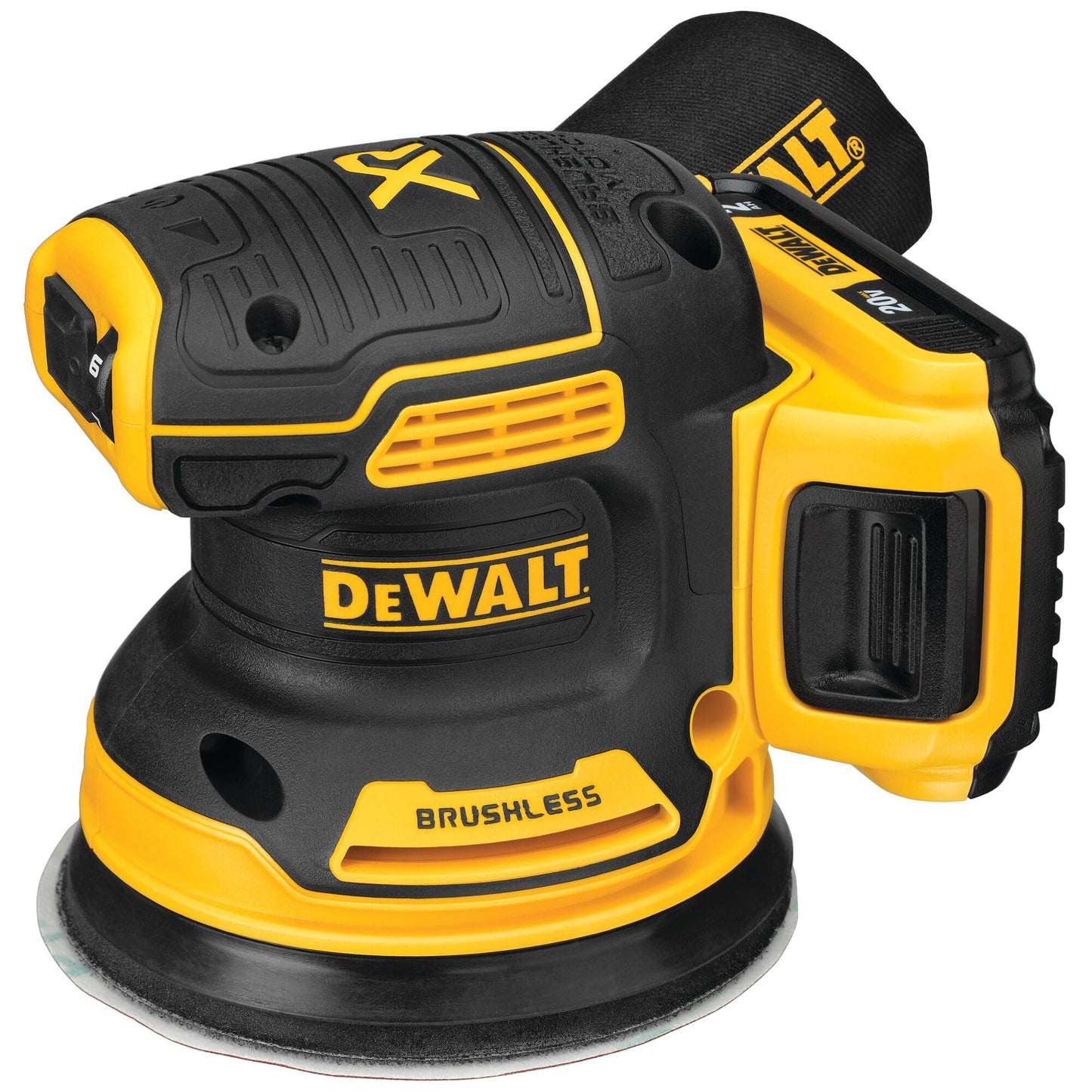 DEWALT 20V MAX Orbital Sander Cordless, 5-Inch Sander Tool, 2.Ah, 8,000-12,000 OPM, Variable Speed Dial, Storage Bag, Battery and Charger Included (DCW210D1)