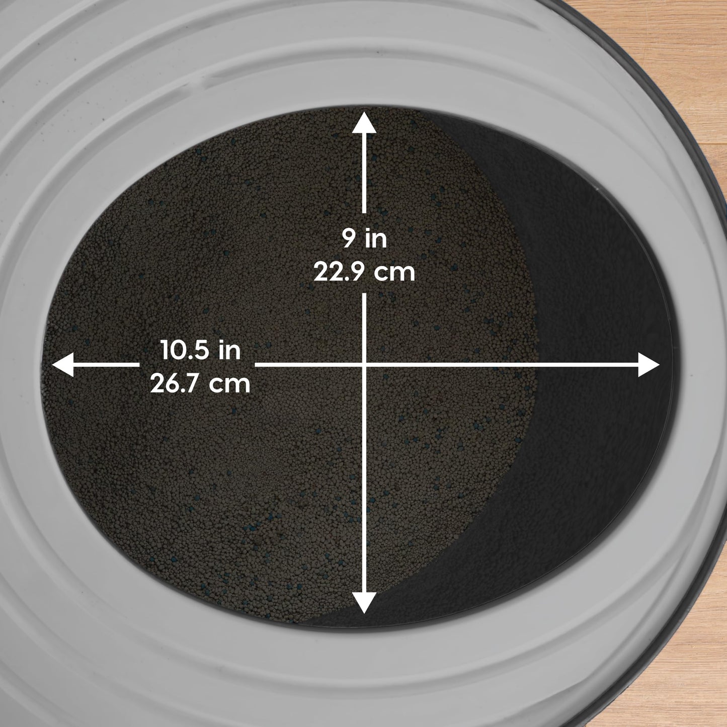 IRIS USA Cat Litter Box, Large Top Entry with Litter Catching Lid and Scoop, Dog Proof, Cat Box Enclosure, Black/Gray