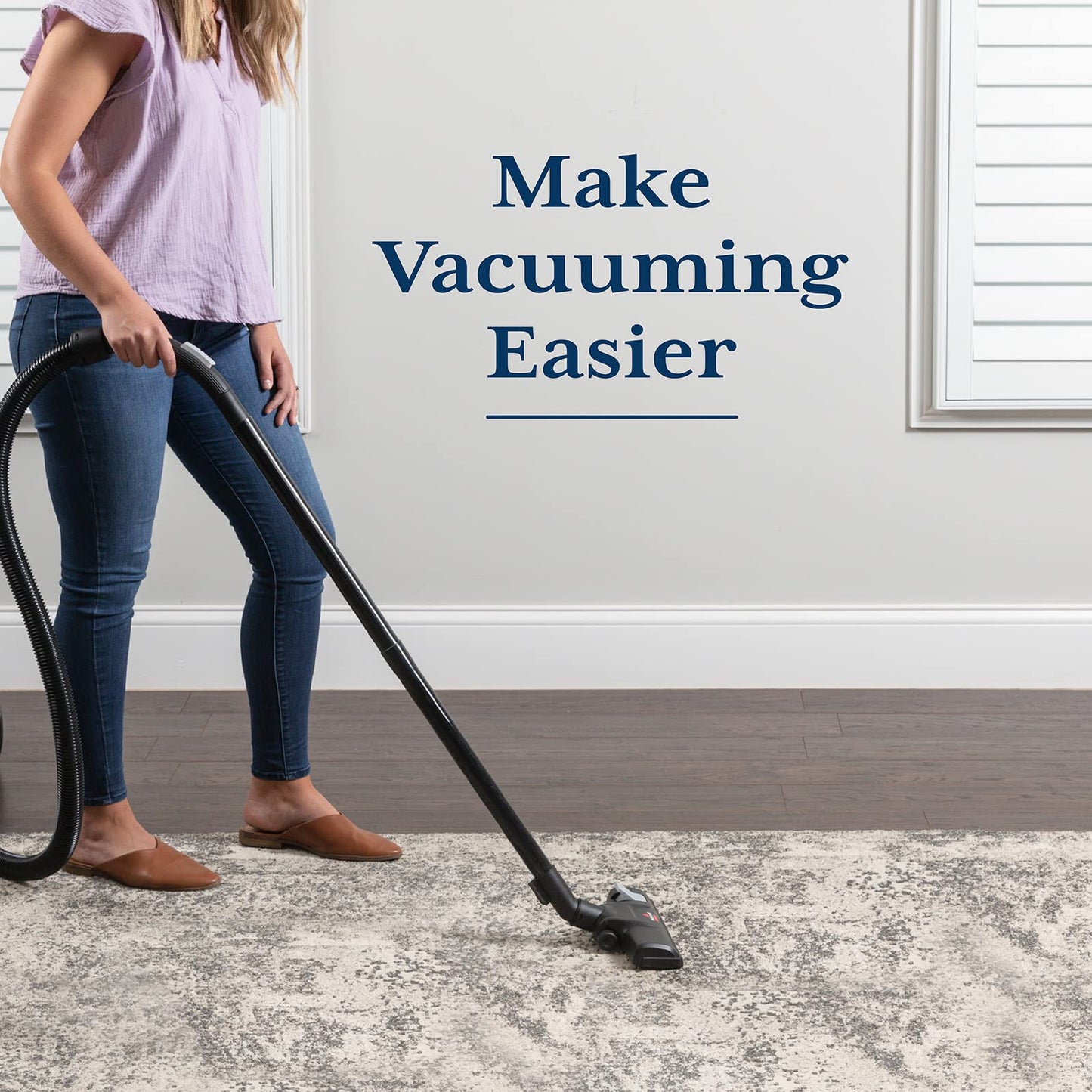 Veken 2x3 Ft Rug Pad Gripper for Hardwood Floors, Non Slip Dark Blue Rug Pads for Area Rugs, Thick Rug Grippers for Tile Floors, Under Carpet Anti Skid Mat, Keep Your Rugs Safe and in Place