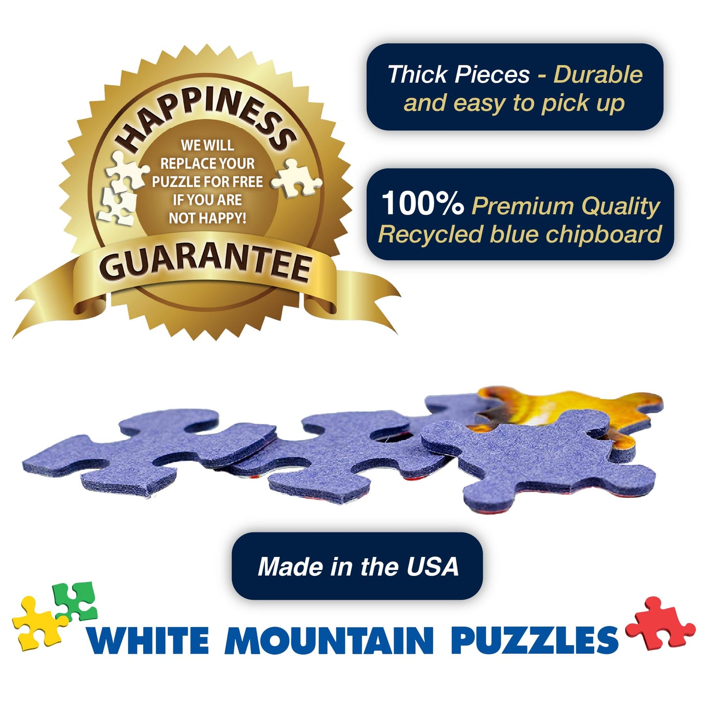 White Mountain Halloween House 1000 Piece Halloween Jigsaw Puzzle for Fall and Autumn