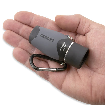 Carson MiniMight 6x18mm Pocket Monocular with Carabiner Clip (MM-618)