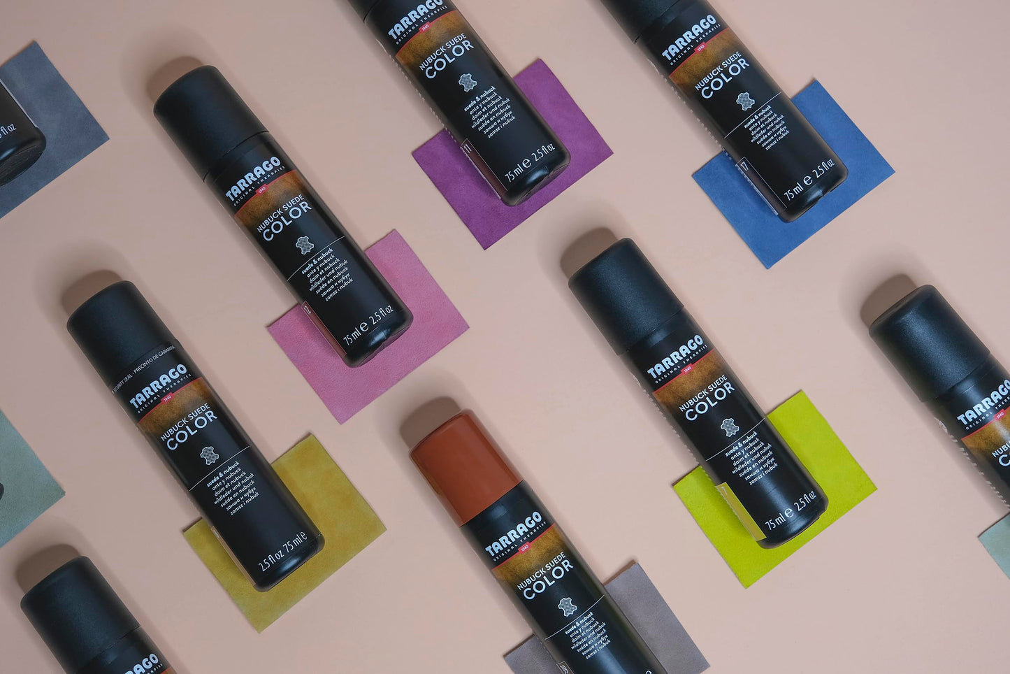 Tarrago Nubuck Suede Colour Renovator - Renews Color of Suede & Nubuck Footwear - Contains Synthetic Polymer and Vegetal Oil - Self-Applicator Bottle with Sponge, 75 ml / 2.54fl.oz