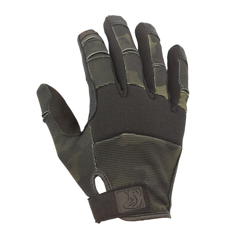 PIG FDT Alpha Full Dexterity Gloves for Shooting Sports, Touchscreen Compatible, Breathable, 1 Pair, Multicam Black, Large