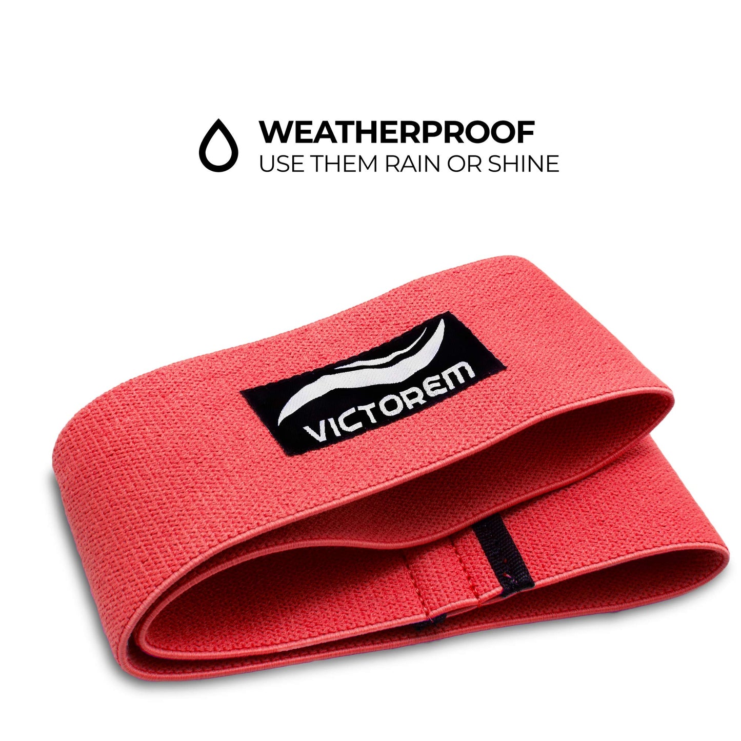 Victorem Hip Bands - Set of 3 - Thigh - Hip Resistance - Booty Exercise Resistance Bands - Low, Medium and Heavy Loop Set - Stretching, Lifting