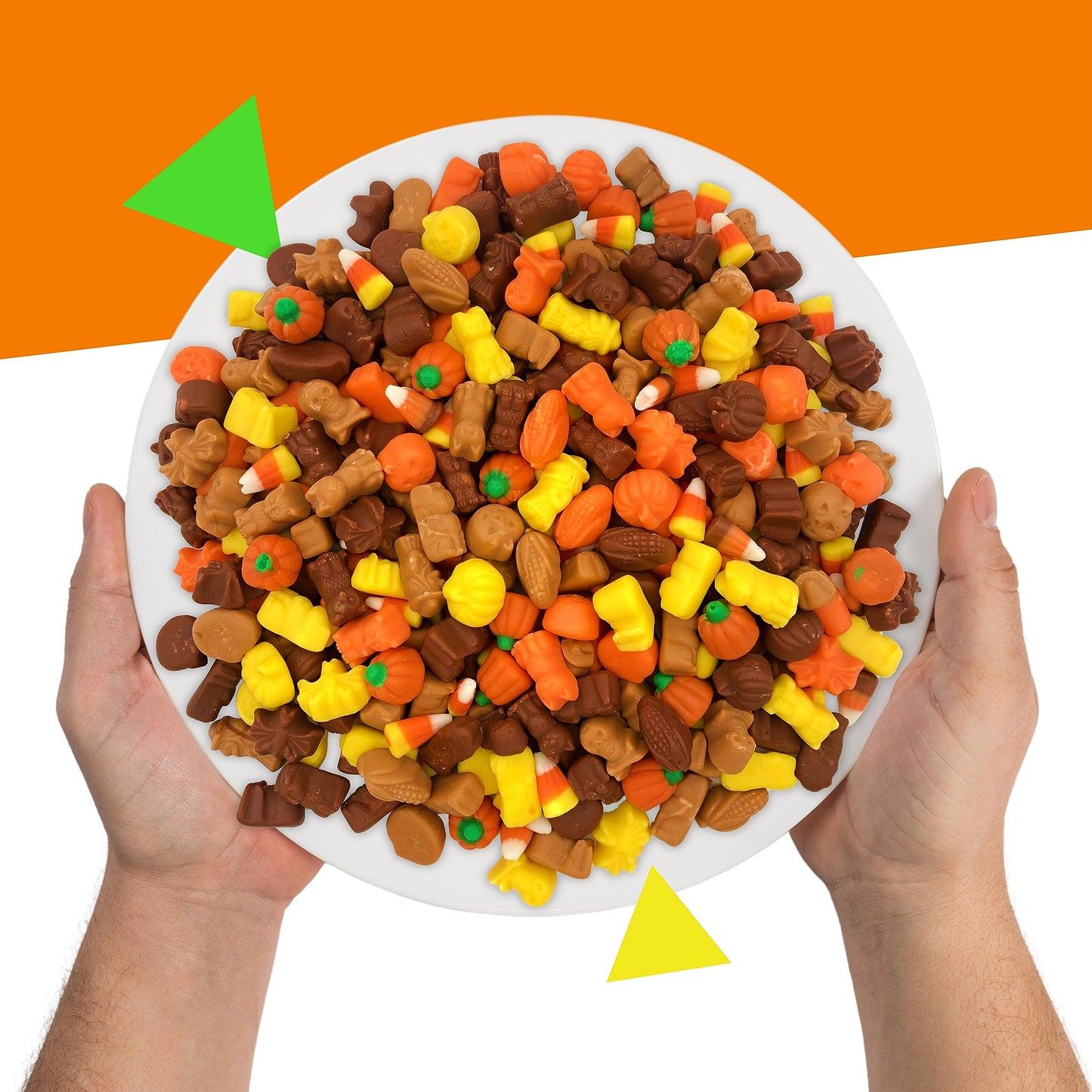 Fall Festival Mellowcreme Mix Halloween Candy | 2 Pound Bag | Old Fashioned Assorted Mellowcremes for Baking, Parties, Fall Decorations & Celebrations | Autumn Sweets