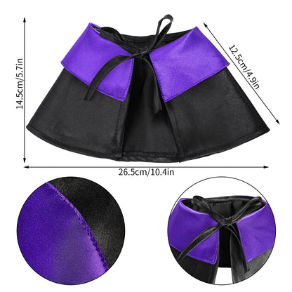 Dxhycc Halloween Pet Costume Cat Wizard Costume Funny Wizard Cat Clothes Cloak and Hat for Small Dogs Outfits