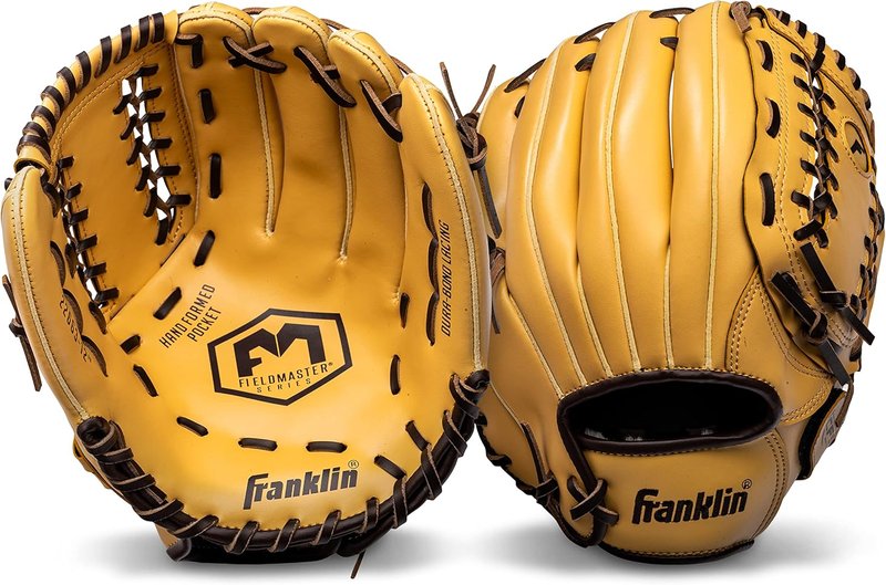 Franklin Sports Baseball & Softball Glove - Field Master Mitt for Adults & Youth | Right Hand Throw
