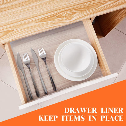 17.5" X 120" Refrigerator Liners Shelf Liner, Fridge Liners Non Slip Washable, Drawer Liners Non Adhesive Waterproof, Durable Fridge Mats for Glass Shelves, Cupboard, Pantry, Clear