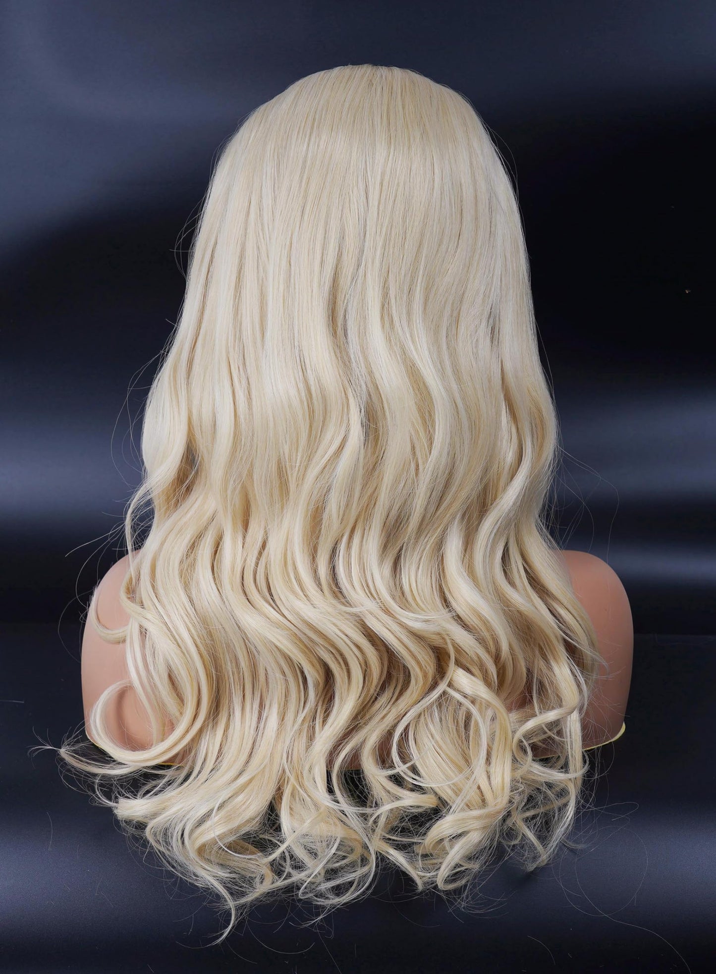 Rugelyss Long Wavy Blonde Wig with Bang Big Bouffant Beehive Wigs for Women fits 80s Costume or Halloween Party