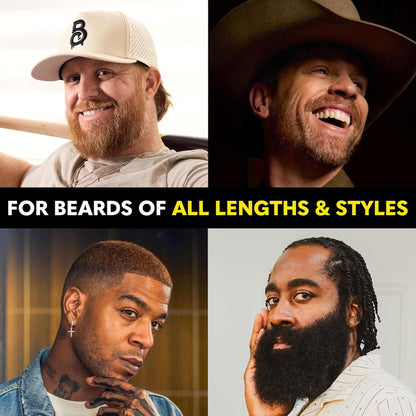 Beard Club - Beard Growth Serum with Natural Castor, Coconut and Avocado to Grow a Thicker, Fuller Beard, Fill in Patches and Stimulate Healthier Facial Hair Growth
