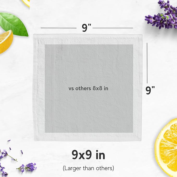 60 Hot or Cold Wrapped Moist Towels – 9'' x 9" Moist Towelettes Individually