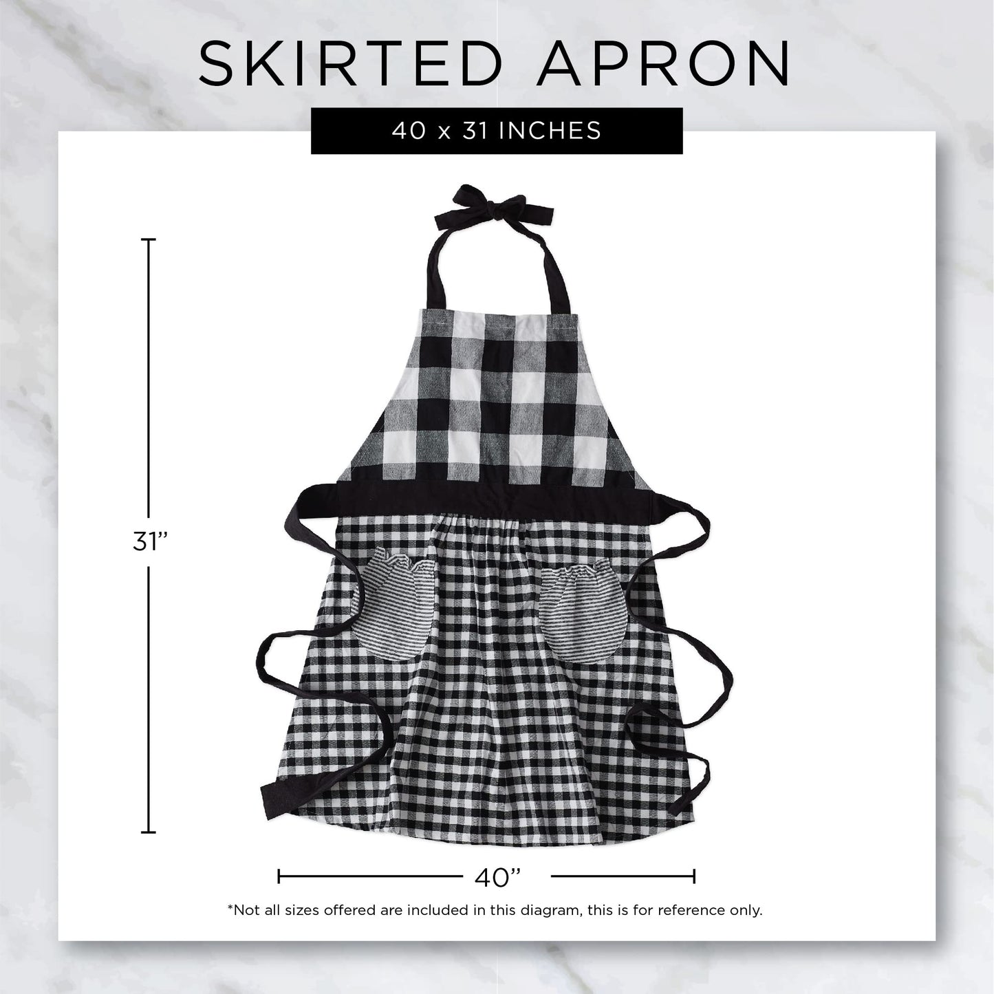 DII Women's Christmas Kitchen Apron Adult Size, Cooking, Baking or Crafting, Adjustable with Large Pockets, One Size, Christmas Truck