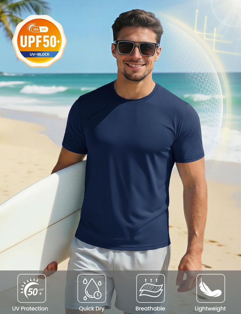 Short Sleeve Shirts for Men Dry Fit Moisture Wicking Active Athletic Performance Breathable Shirts Workout Running T-Shirt