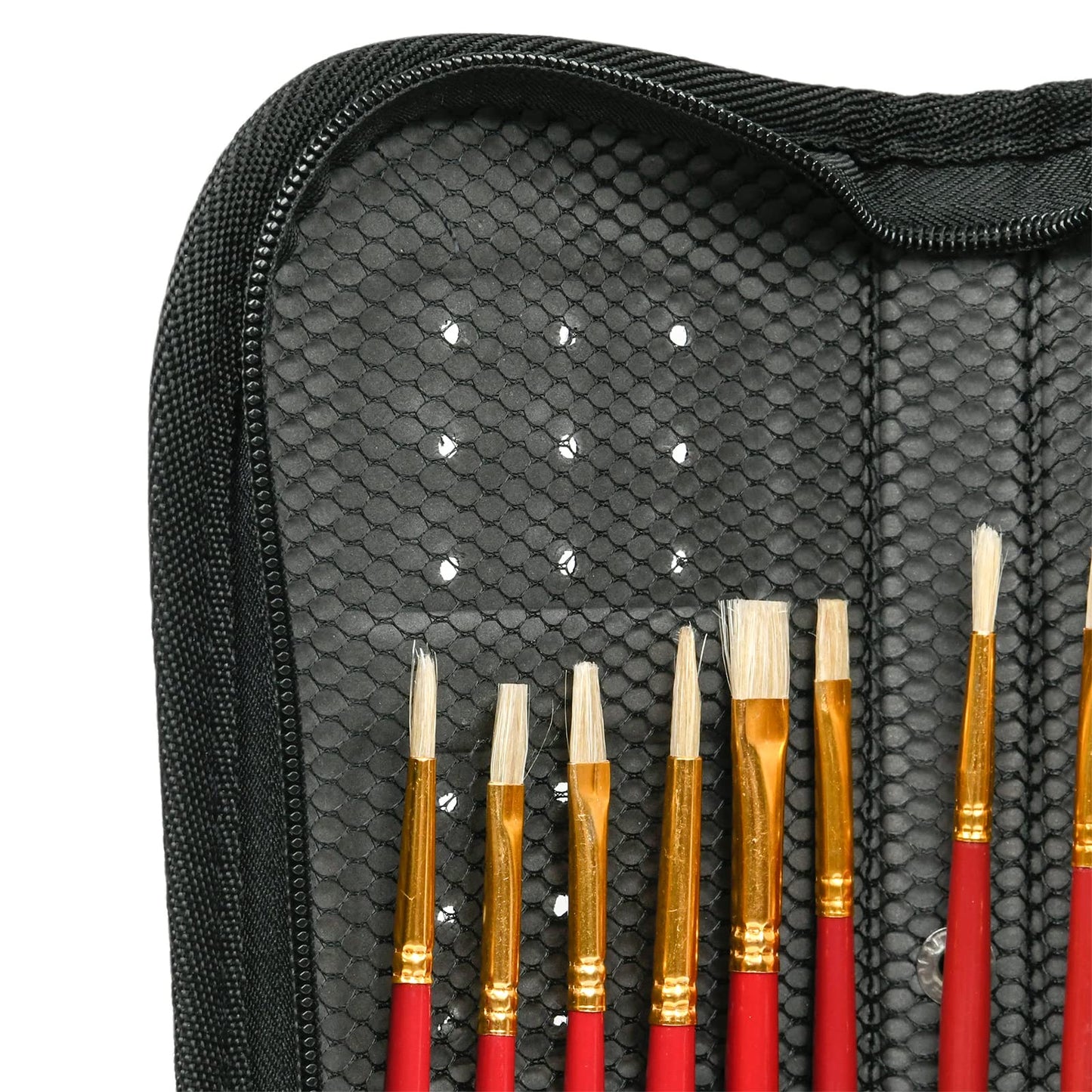 MEEDEN Paint Brush Case Empty, 38 X 26.7 CM Zippered Painting Brush Holder, Organization and Storage Bag for Artist Paint Brush (NOT Included Brushes)