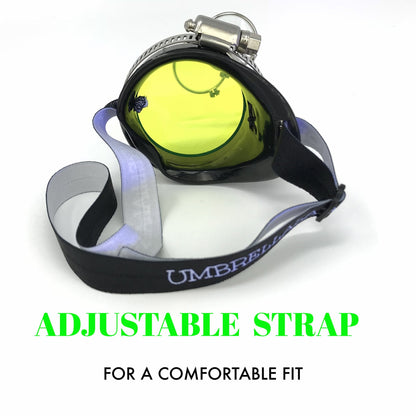 Fun Steampunk Eyewear Monocle Goggles/Rave Glasses Victorian Pirate Eyepatch BBB Neon Green