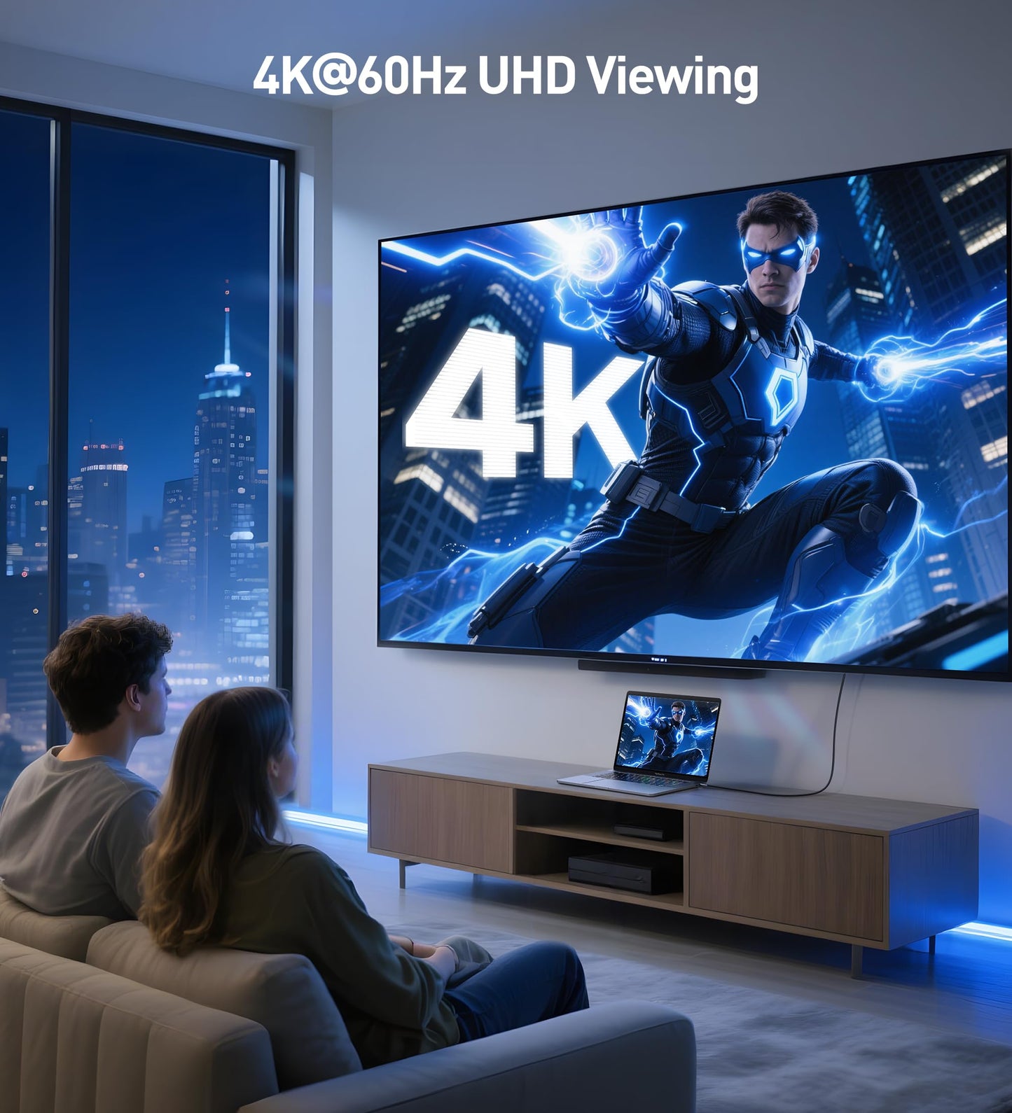 Cable Matters 3-Pack High Speed HDMI Cable 3 ft with 4K @60Hz, 2K @144Hz, FreeSync, G-SYNC and HDR Support for Gaming Monitor, PC, Apple TV, and More