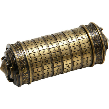 yofit Da Vinci Code Mini Cryptex Lock Puzzle Box - Valentine's Day Gift with Hidden Compartments for Notes, Jewelry, Rings & Money, Romantic Anniversary Birthday Gifts for Her, Girlfriend, Women & Men