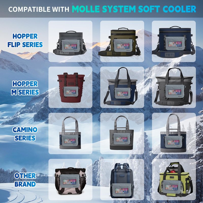 Yedralune Waterproof MOLLE Dry Bag, Compatible with YETI Hopper Flip, Tactical Backpack, Soft Cooler, for Dry Bag Sidekick