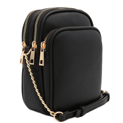 FashionPuzzle Multi Pocket Casual Crossbody Bag