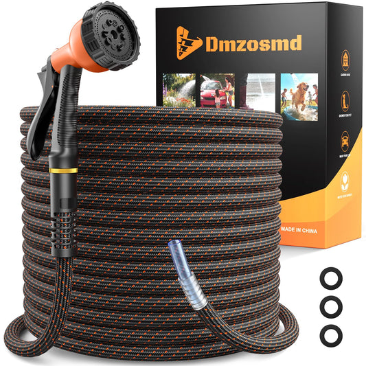 Garden Hose, 3/4" Flexible Water Hose Ultra Lightweight, Non-Expandable with 10 Function Nozzle, Kink-Free, Leak-Proof, 360° Swivel, Abrasion Resistant & Easy to Store for Yard Lawn, Outdoor (75ft)