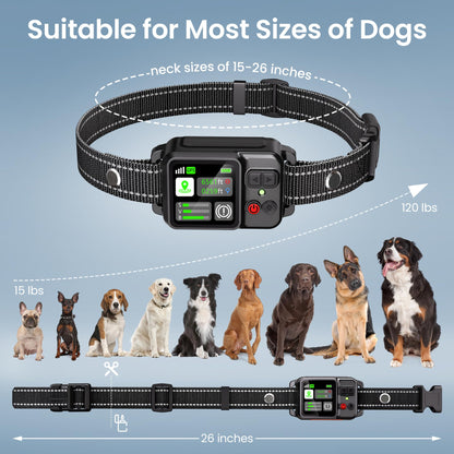 GPS Wireless Dog Fence System - Dog Collar, Electric Circular Fence for Dogs | Safe Zone Radius up to 6561 ft | GPS Positioning, Protection Mode, 100% Waterproof | Outdoor Use Only