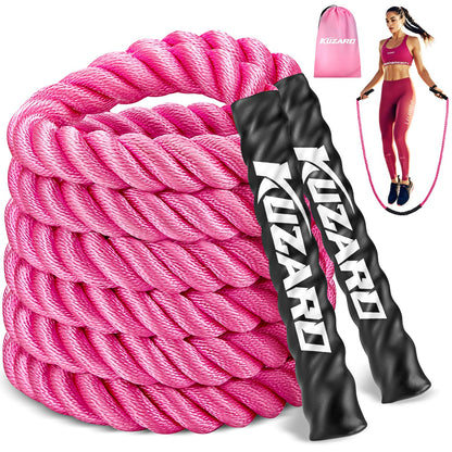 KUZARO Jump Rope, Weighted Jump Rope for Women, 1.5LB Adult Skipping Rope for Fitness, Home Gym Workout Equipment, Heavy Exercise Jumpropes for Weight Loss, Shape body, Strength Training, Total Body Workout