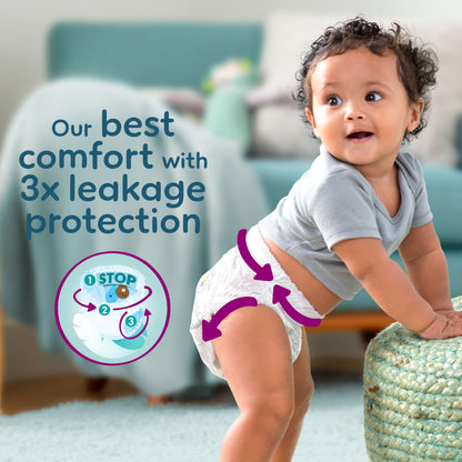 Pampers Premium Protection Nappy Pants Size 6, 132 Nappies, 14kg-19kg, Monthly Pack, With 360° Fit and Ultra-Soft Materials for Our Best Comfort & Protection