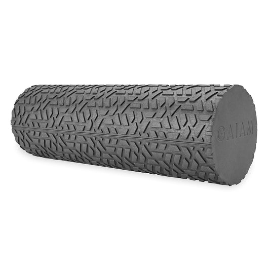 Gaiam Restore Compact Textured Foam Roller for Muscle Repair and Exercise – 12”L X 4" Diameter Massager Roller – Ideal for Improved Circulation and Easing Muscle Tension