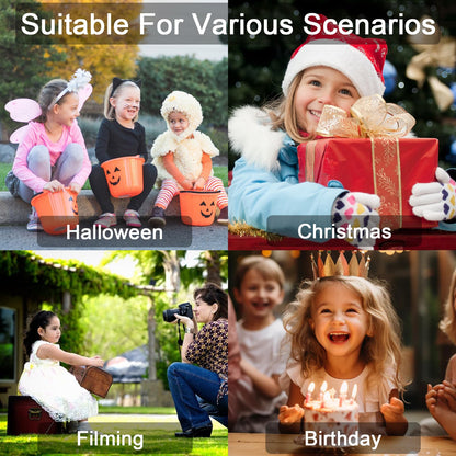 AHLPO Elsa Dress for Girls Princess Dress Up Halloween Cosplay Elsa Costume Fancy Dress Birthday Outfit with Accessories