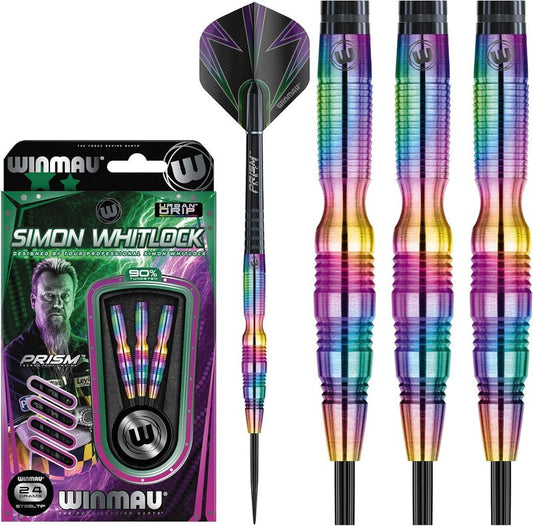 Simon Whitlock Tungsten Steeltip Darts Set - Urban Grip with Flights & Shafts | Perfect for Precision Play